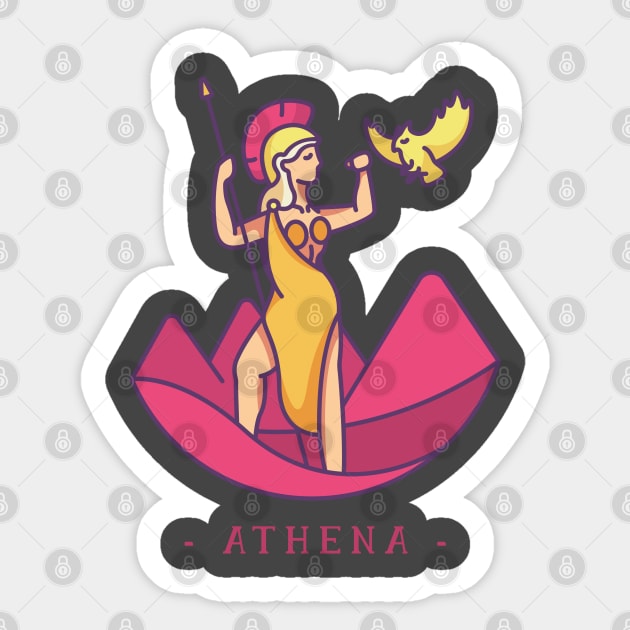 Athena Greek Mythology Sticker by MimicGaming